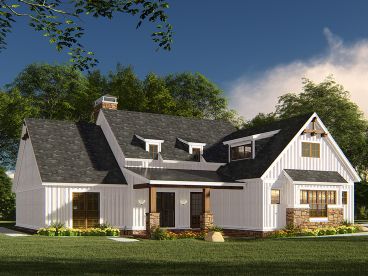 Country Ranch House Plan, 074H-0113