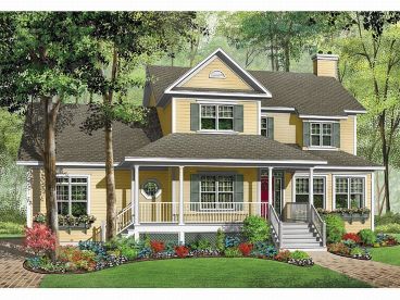 Country Home Plan, 027H-0092