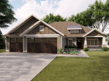 Craftsman House Plan, 050H-0223