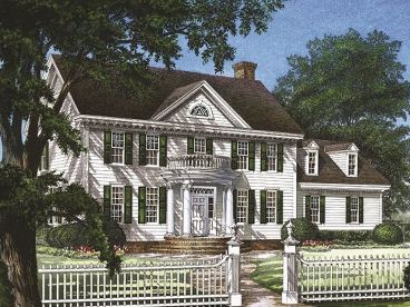 Colonial House Plan, 063H-0143