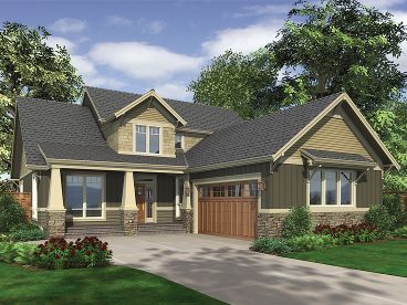 Craftsman House Plan, 034H-0057