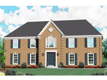 Colonial House Plan, 006H-0142
