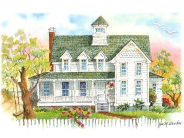 Country Home Plan, 041H-0134