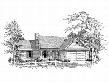 One-Story House Plan, 019H-0131