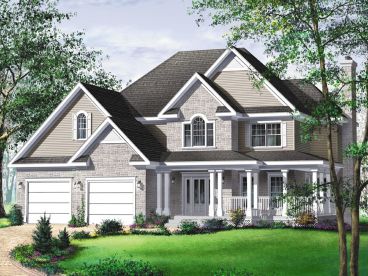 Country Traditional Home Plan, 072H-0112
