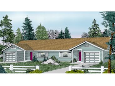 Duplex House Plan, 026M-0004