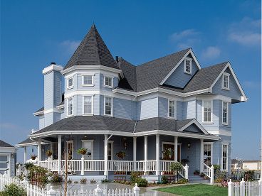 Country Victorian Home, 054H-0130