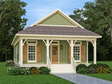 Cottage House Plan, 021H-0294