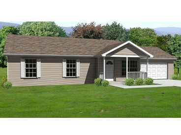 Small Country Home Plan, 048H-0053