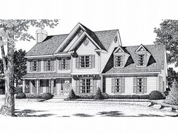 Traditional Home Plan, 018H-0010
