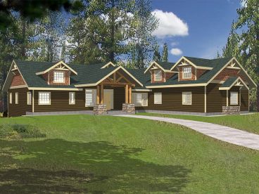 Craftsman House Plan, 012H-0093