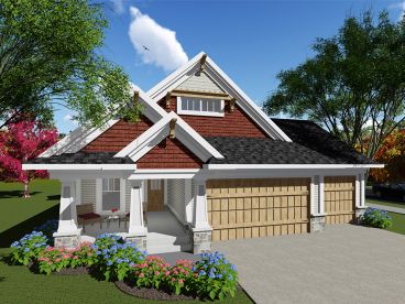 Bungalow House Plan, 020H-0403