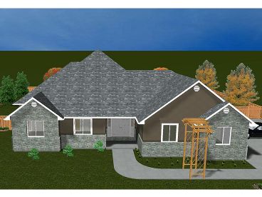 Ranch Home Design, 065H-0040