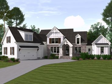 Two-Story House Plan, 080H-0008