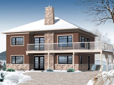 Two-Story House Plan, 027H-0398