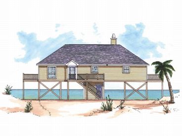 Beach House Plan, 017H-0003