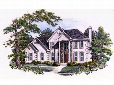 Two-Story House Plan, 019H-0074