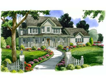 Country Victorian House, 047H-0032
