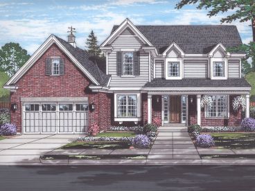Country Traditional House Plan, 046H-0155