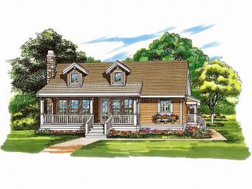 Cottage Home Design, 032H-0083