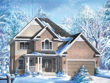 Traditional 2-Story House Plan, 072H-0126