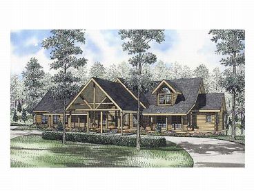Log House Plan, 025L-0039
