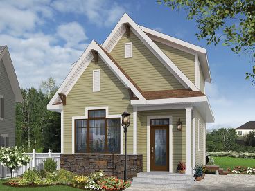 Cottage Home Plan, 027H-0407