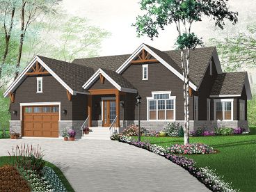 Craftsman House Plan, 027H-0429