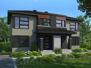 Duplex House Plan, 027M-0079