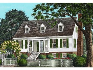 Colonial House Plan, 063H-0165