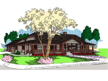Country Ranch Home Plan, 013H-0096