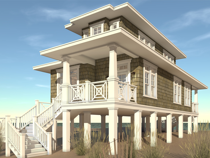 Vacation House Plan 052H-0105