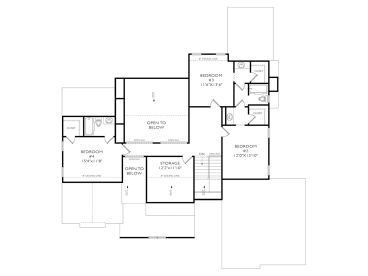 2nd Floor Plan, 053H-0107
