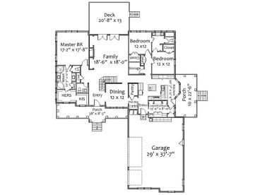 1st Floor Plan, 067H-0040