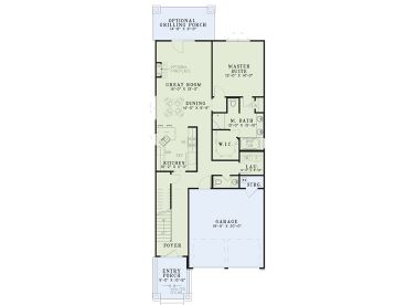 1st Floor Plan, 025H-0345