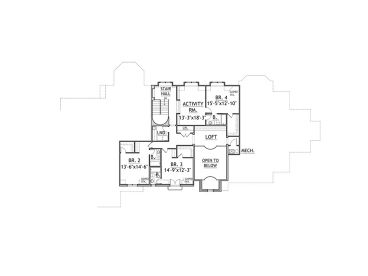 2nd Floor Plan, 055H-0011