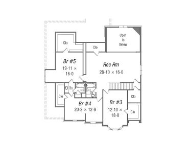 2nd Floor Plan, 061H-0135