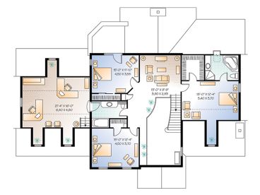 2nd Floor Plan, 027H-0029