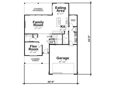 1st Floor Plan, 031H-0496