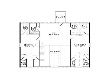 2nd Floor Plan, 025L-0041