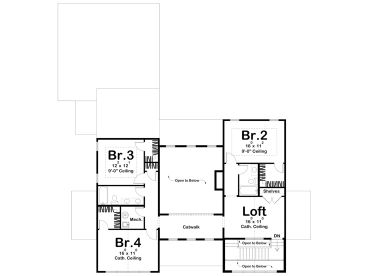 2nd Floor Plan, 050H-0509