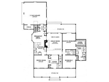 1st Floor Plan, 063H-0035