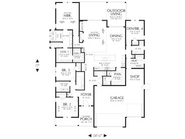 Floor Plan, 034H-0475