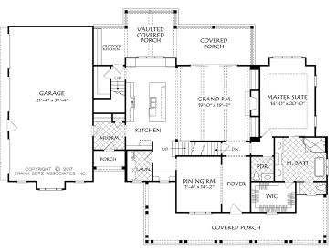 1st Floor Plan, 086H-0042