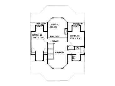 2nd Floor Plan, 012H-0213
