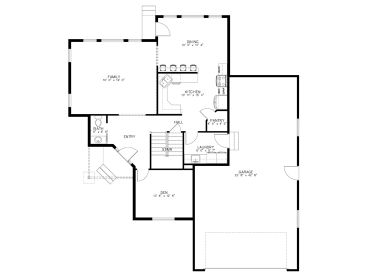 1st Floor Plan, 065H-0107