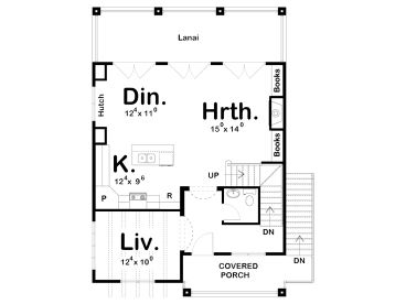 1st Floor Plan, 050H-0199