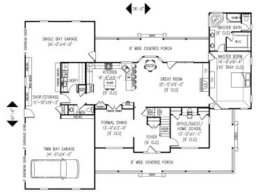 1st Floor Plan, 044H-0050