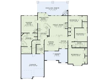 1st Floor Plan, 025H-0255