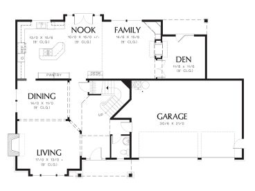 1st Floor Plan, 034H-0400